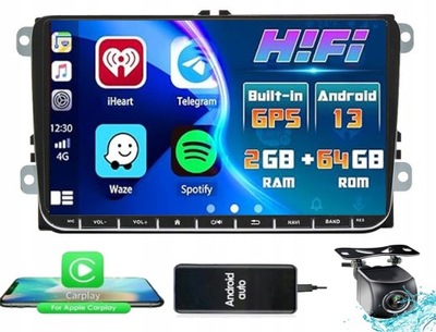 RADIO NAVI ANDROID 13 GPS SKODA OCTAVIA SUPER  