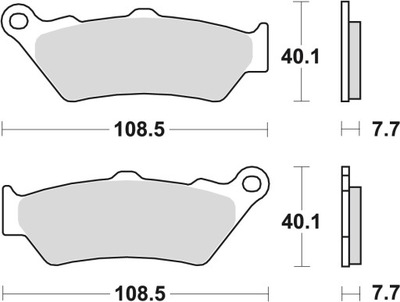 TRW LUCAS КОЛОДКИ ТОРМОЗНЫЕ KH209 KH209/2 SINTER STREET APRILIA PEGASO 650 9