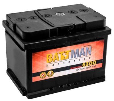 BATTMAN NANOPRO 63AH 580A АКУМУЛЯТОР