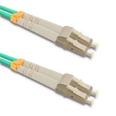 Qoltec Patchcord światłowodowy LC/UPC - LC/UPC | Multimode | 50/125 | OM3 |