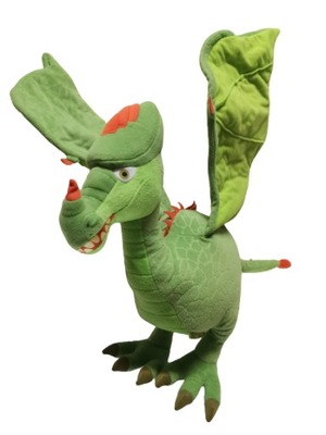 Wielki Zielony smok skrzydlaty dinozaur maskotka Efteling Dushi