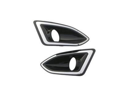 Ford edge 2015- решітка протитуманної фари права ліва + хром фото №1