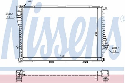 РАДИАТОР ВОДЫ NISSENS 60648A