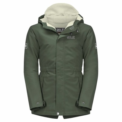 Kurtka zimowa dziecięca Jack Wolfskin kaptur 128