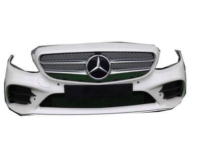 Бампер перед mercedes c klasa w205 lift amg решётка радиатора фото №1