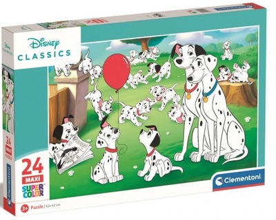 Puzzle 24 elementów 24245 Super Maxi Kolor Disney Animals Clementoni