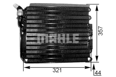 MAHLE CONDENSADOR DE ACONDICIONADOR PORSCHE 911 911 SPEEDSTER 911 TARGA 3.3  