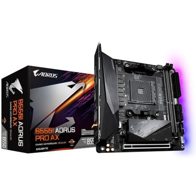GIGABYTE Płyta główna B550I AORUS PRO AX AM4 2DDR4 HDMI/DP mITX