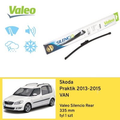 LIMPIAPARABRISAS AL PARTE TRASERA PARA SKODA PRAKTIK VAN (2013-2015) VALEO  