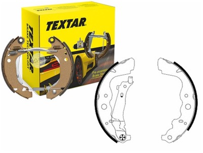 TEXTAR SABOTS DE FREIN À TAMBOUR DE FREIN DACIA LOGAN/DUSTER/LODGY - milautoparts-fr.ukrlive.com