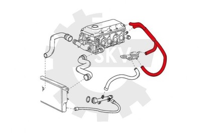 ПАТРУБОК СЕПАРАТОРА МАСЛА BMW E36 E46 E34 Z3 11151247743