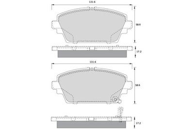 STARLINE КОЛОДКИ ГАЛЬМІВНІ NISSAN ALMERA TINO PRIMERA КОМПЛЕКТ