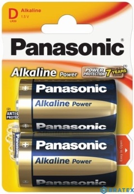 BATERIA R20 D Panasonic alkaliczna 1szt