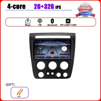 H 2G 32GAUTO RADIO PLAYER CARPLAY BLUETOOTH PARA HUMMER H3 1 2005 - 2010 SAM  