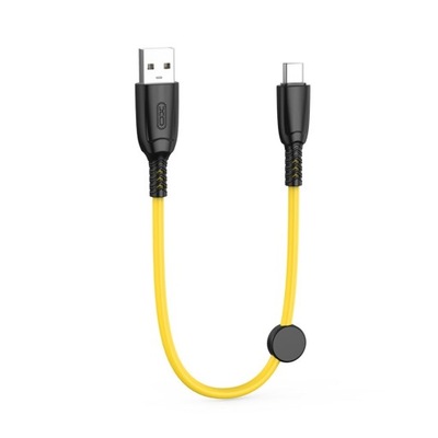 XO KABEL NB247 USB/USB-C 0,25m 6A ŻÓŁTY