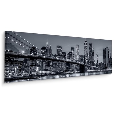 Obraz Na Płotnie NOWY YORK Panorama Manhattan Pejzaż Miasto 145x45