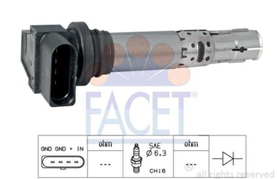 КАТУШКА ЗАЖИГАНИЯ / УЗЕЛ КАТУШЕК FACET 96374 фото