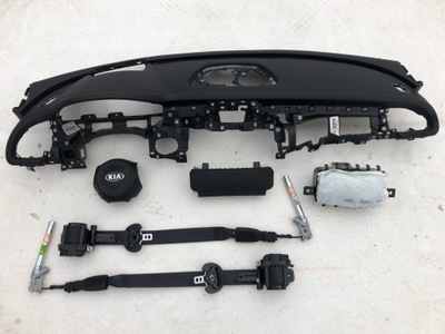 Kia stinger панель приладів панель приладів консоль подушки безпеки ремені фото №1