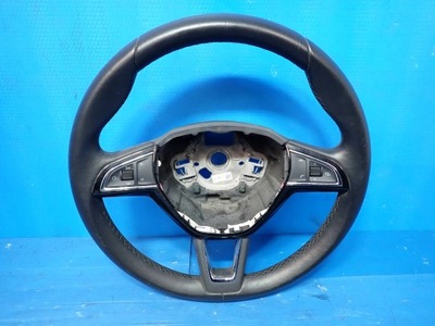 SKODA STEERING WHEEL LEATHER FABIA MK3 III 3V0419091L  