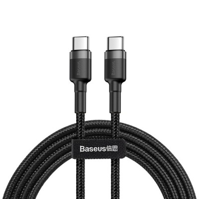 KABEL USB-C DO USB-C PD BASEUS CAFULE 60W 2M SZYBKI ŁADUNEK