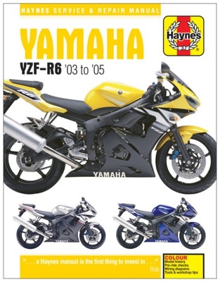 YAMAHA YZF-R6 (2003-2005) MANUAL REPARACIÓN HAYNES YZFR6 24H  