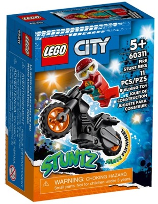 LEGO KLOCK Ognisty Motocykl Kaskaderski 60311 City