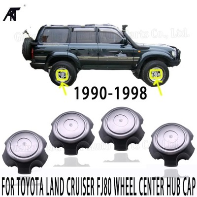 4 Pcs Wheel Center Hub Cap FOR Toyota Land Cruiser Fj80 1990-1998 Wh~10931 фото