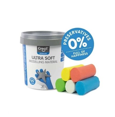 CREALL ULTRA SOFT PLASTELINA 300G KOLOR PODSTAWOWE