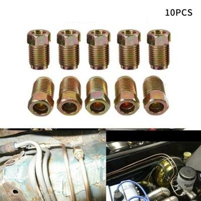 10PCS M12 BRAKE PIPE NUTS MALE METRIC 12MM X 1.0MM NUT GALVANIZED 3/~34416