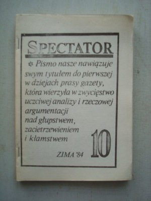 SPECTATOR 10 zima '84 II obieg