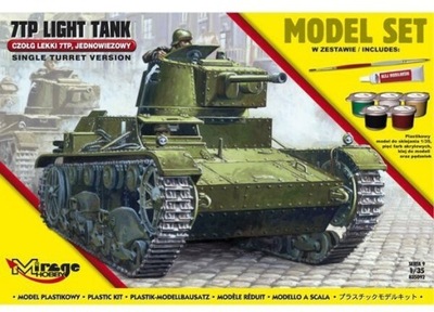 Lekki czołg jednowieżowy 7TP Model Mirage Hobby