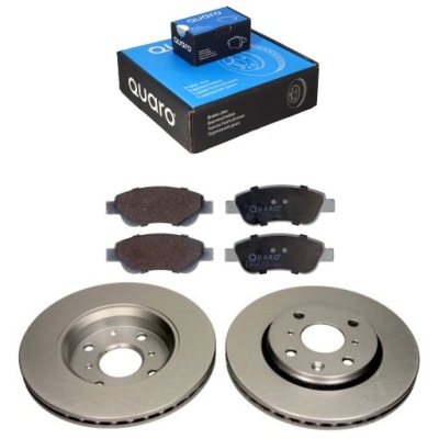 Гальмівні диски i гальмівні колодки перед toyota aygo 05- / c1 / 107 фото №1