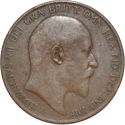 Wielka Brytania 1 penny 1905 Edward VII