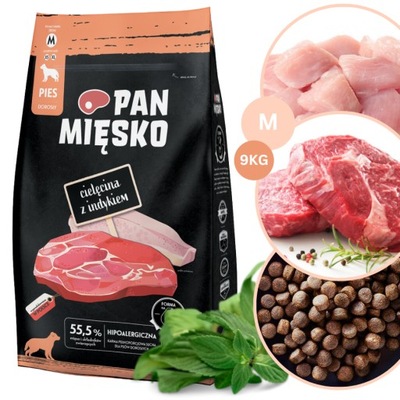 Pan Mięsko Cielęcina z Indykiem Adult M 3kg