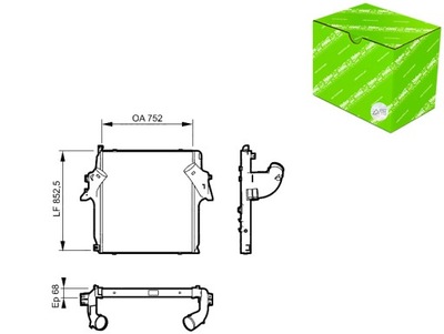 Интеркулер радиатор воздуха впускной mercedes actros actros mp2 фото №1