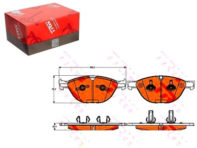 КОЛОДКИ ТОРМОЗНЫЕ BMW ПЕРЕД 5 6 5,0 04-10 TRW