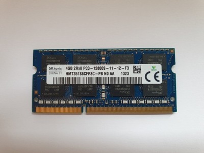 PAMIĘĆ RAM 4GB DDR3 SODIMM PC3 12800S 1600MHz