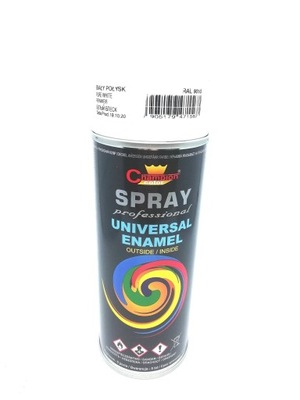 FARBA SPRAY UNIWERSALNA BIAŁA POŁYSK RAL9010