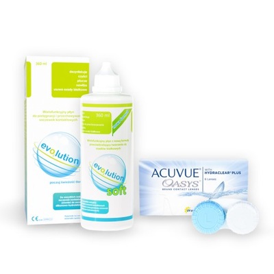 Soczewki ACUVUE OASYS 6szt + płyn evo2lution 360ml