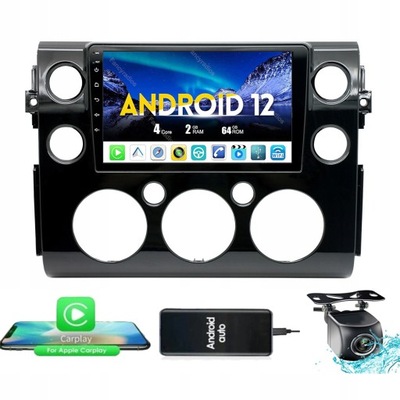 RADIO NAVEGACIÓN GPS TOYOTA FJ CRUISER 2007-2013 2GB 64GB CARPLAY WIFI  