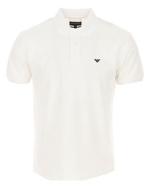 EMPORIO ARMANI KOSZULKA POLO BIAŁA 8N1FQ2 1JTKZ 0100 XXL