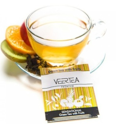 Herbata Zielona VEERTEA Green Tea & Fruits 500szt