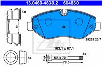 ATE КОЛОДКИ ГАЛЬМІВНІ ПЕРЕДНЯ IVECO DAILY IV 06- IVECO DAILY IV 06-/V