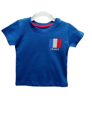 PRIMARK T-shirt dziecięcy FRANCE roz 80 cm