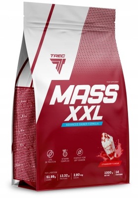 Gainer Trec Nutrition Mass XXL 1000g truskawkowy