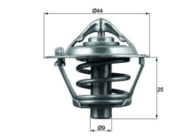 MAHLE ORIGINAL TX 113 88D TERMOSTAT, ZRODEK AUŠINAMASIS 