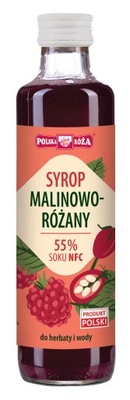Syrop malinowo - różany 250ml Polska Róża