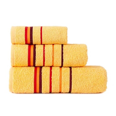 Ręcznik frotte 50x90 cm bawełna żółty
