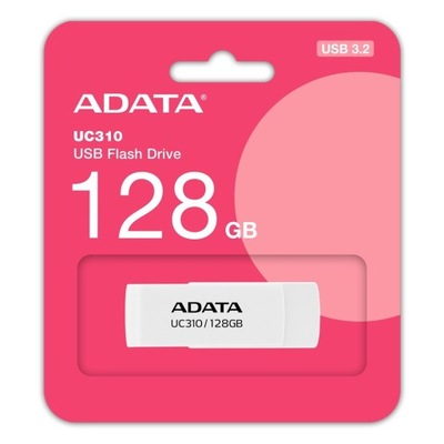 Pendrive ADATA UC310 128GB USB3.2 biały white 100 MB/s