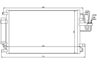 Nissens 94801 конденсатор, кондиціонер фото №1